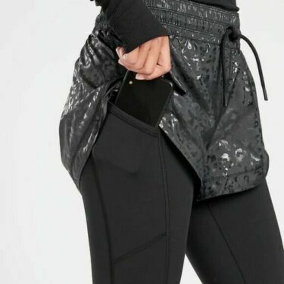 Athleta 2 in 1 Rainier Tight Shorts with Leggings SIze XLT XL Tall - Picture 1 of 15